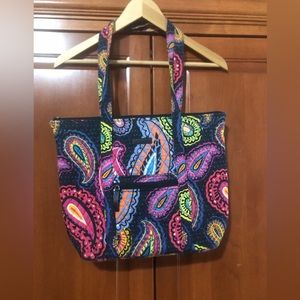 Vera Bradley Villager Bag Navy and Pink